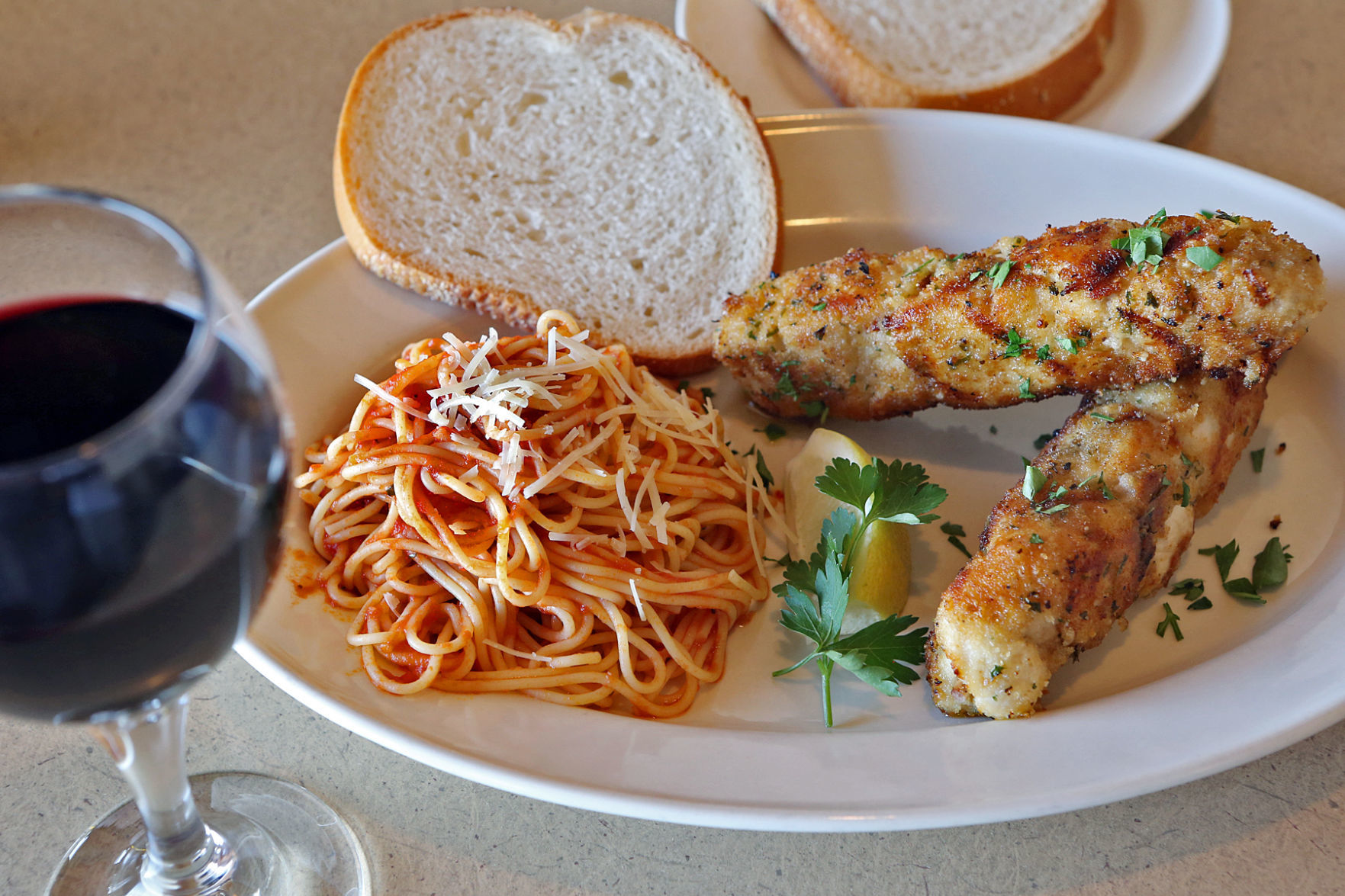 Chicken Spiedini is a favorite at Fratelli's Ristorante